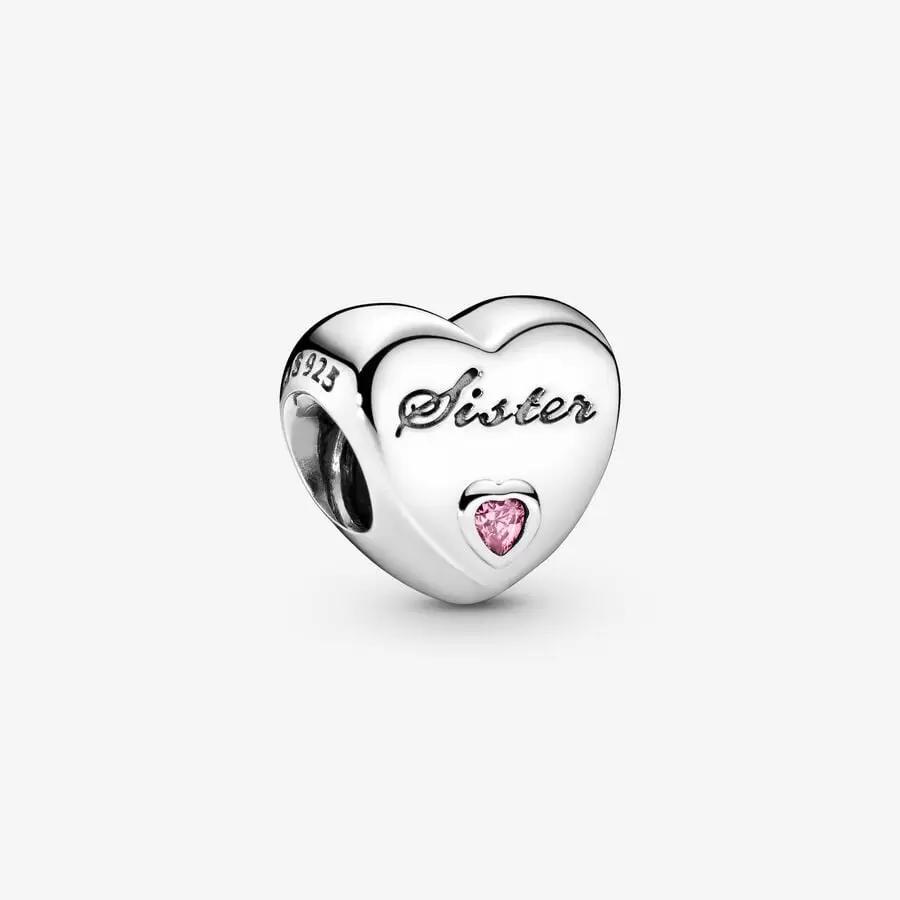 Pandora Charm, Sister Heart  Material: Sølv