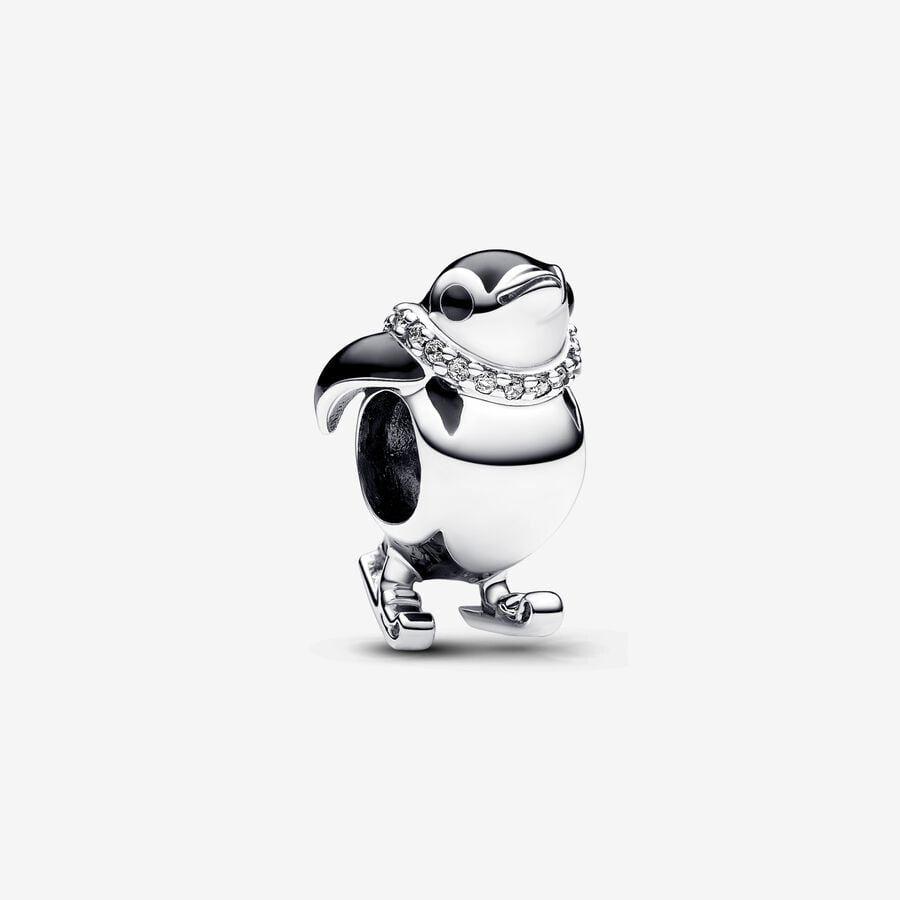 Pandora Charm, Skiing Penguin Material: Sølv