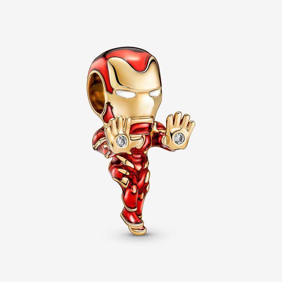 Pandora Charm, Marvel The Avengers Iron Man Material: Forgylt Sølv