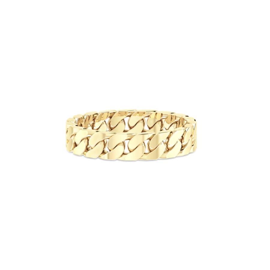 ID Fine Jewelry Ring, Curb Chain Small i Forgylt Sølv (IDR040GD) Material: Forgylt Sølv