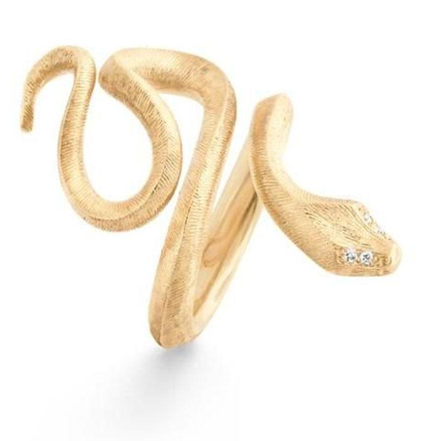 Ole Lynggaard Ring, Snakes Medium Material: Gult Gull, Varetype: Ring