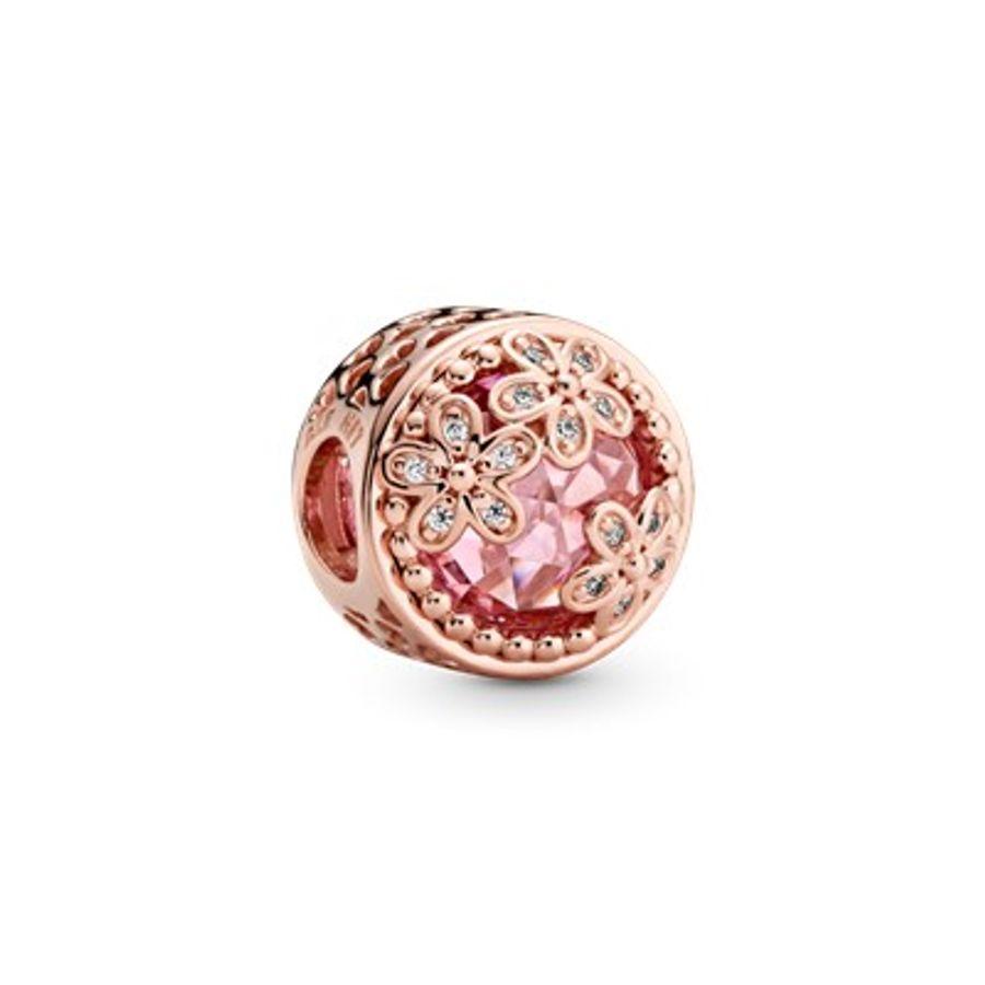 Pandora Charm, Sparkling Rosé Daisy Material: Rosé Gull