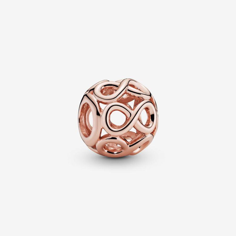 Pandora Charm, Rosé Openwork Infinity Material: Rosé Gull