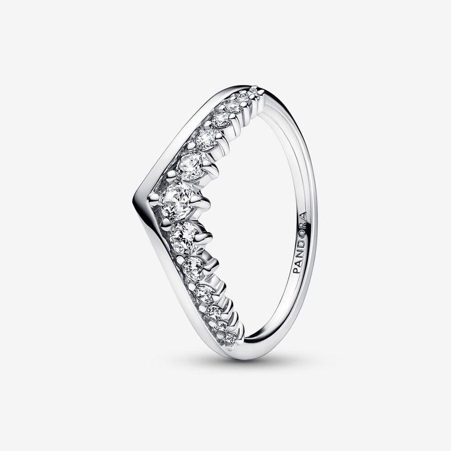 Pandora Ring, Pandora Timeless Wish Floating Pavé Material: Sølv
