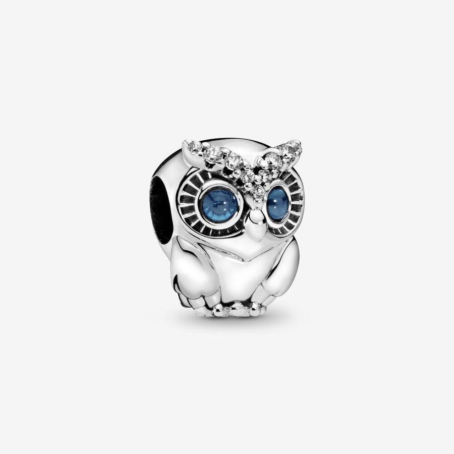 Pandora Charm, Sparkling Owl Material: Sølv