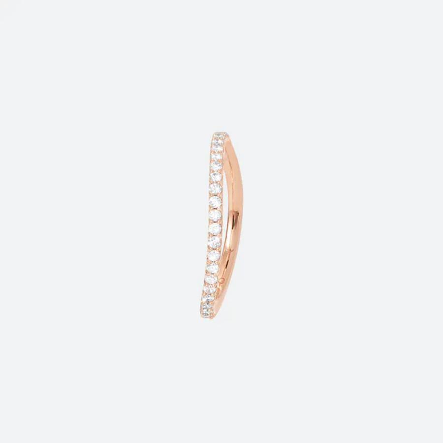 Ole Lynggaard Ring, Love Bands Curved i Rosé Gull Material: Gult Gull