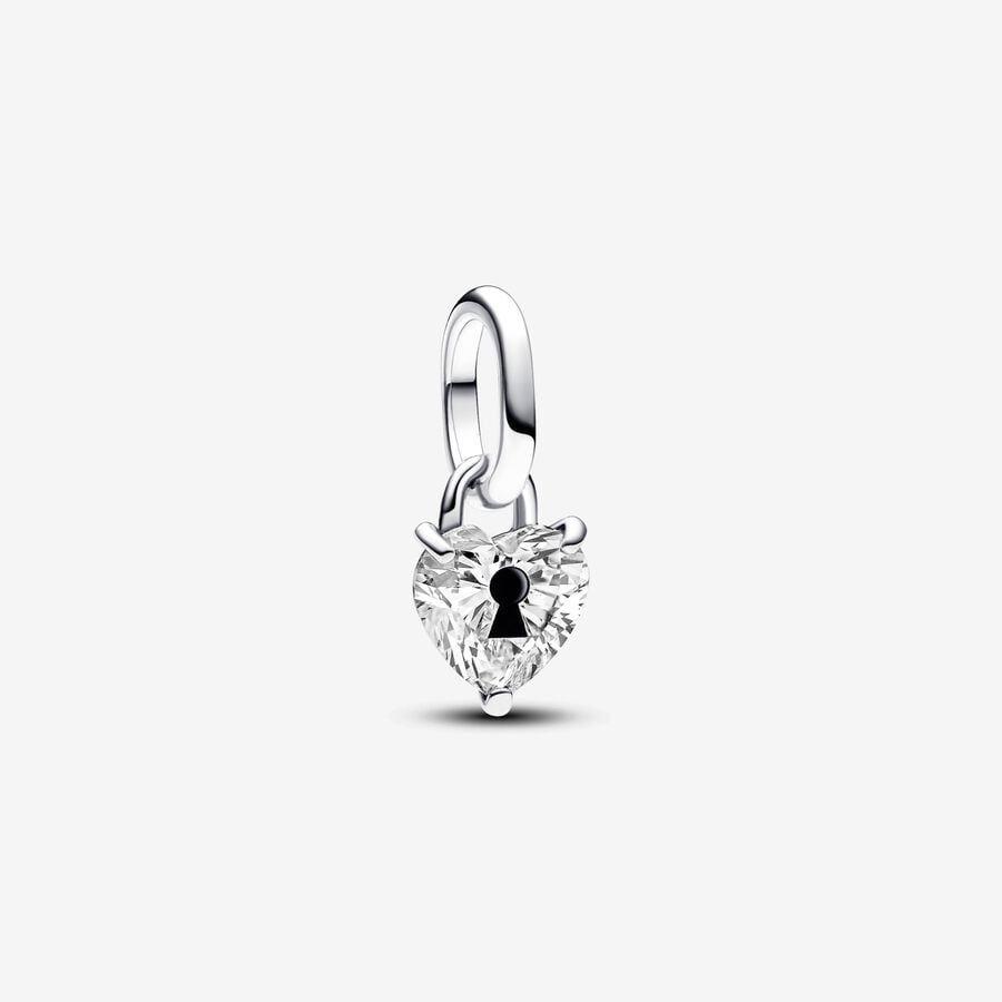 Pandora Charm, Pandora ME Keyhole Heart Mini Dangle Material: Sølv