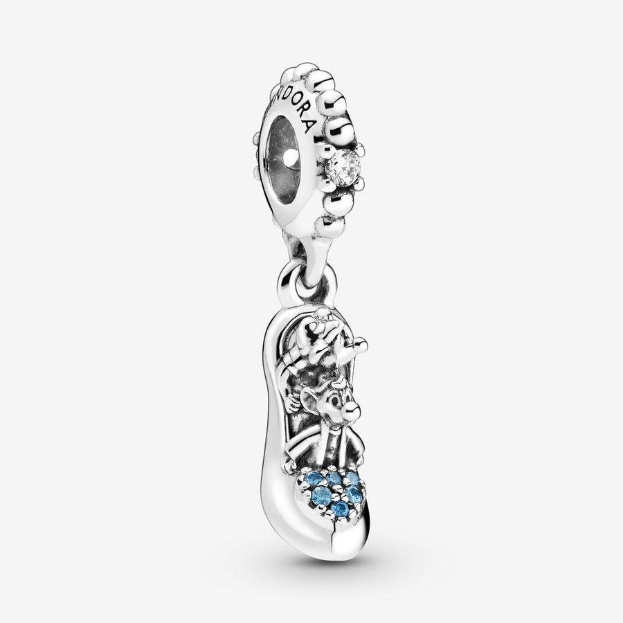 Pandora Charm, Disney Cinderella Shoe & Mice Material: Sølv