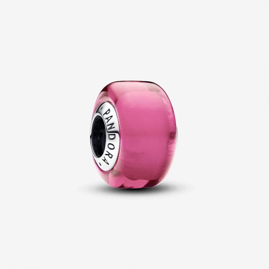 Pandora Charm, Pink Mini Murano Glass Material: Sølv