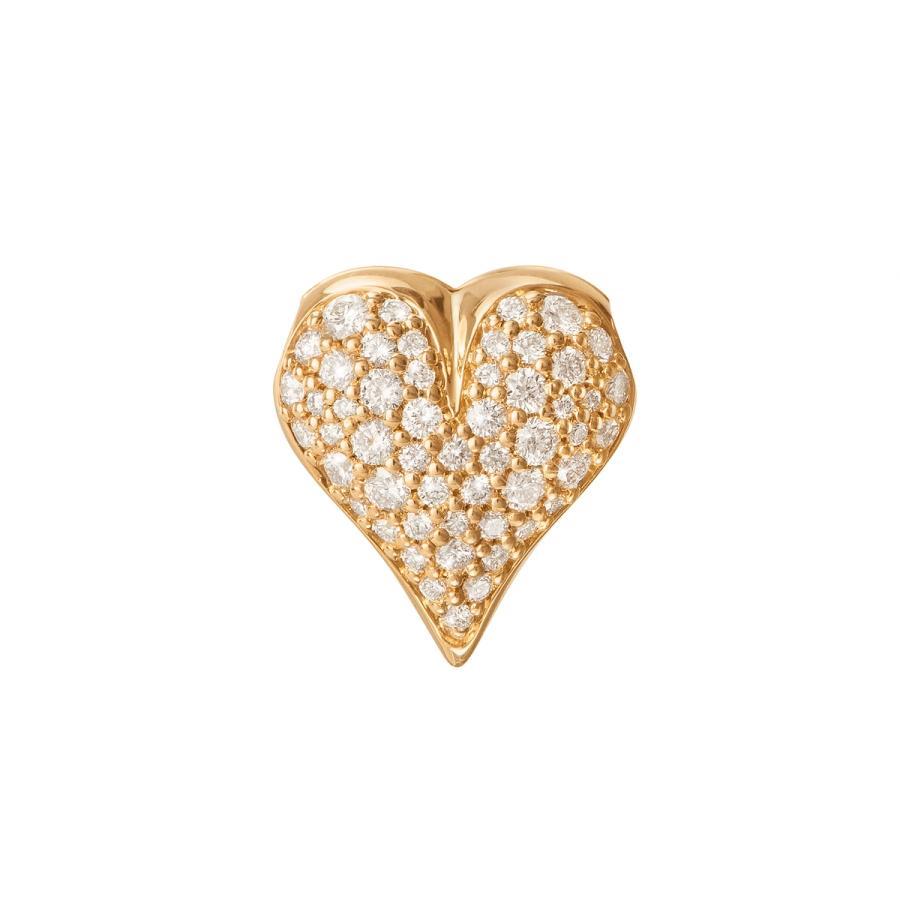 Ole Lynggaard Anheng, Hearts Clasp i Gult Gull Med Diamanter Material: Gult Gull