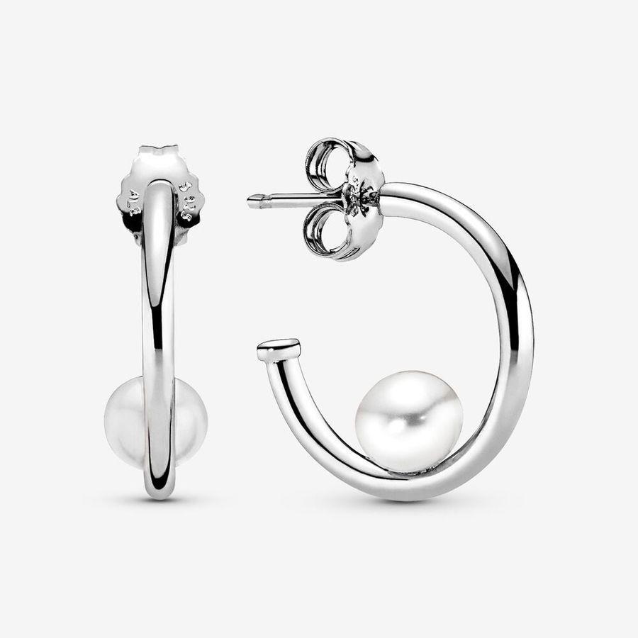 Pandora Øreringer, Contemporary Pearls Material: Sølv